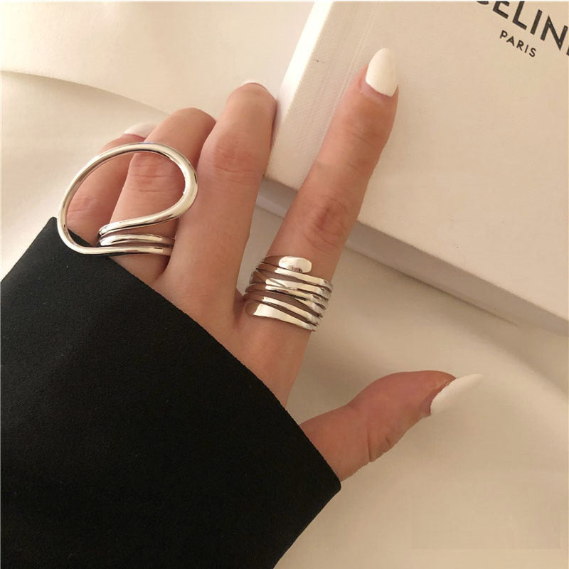 Cool Hollow Out - Twist Metal Ring