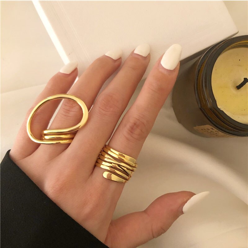 Cool Hollow Out - Twist Metal Ring
