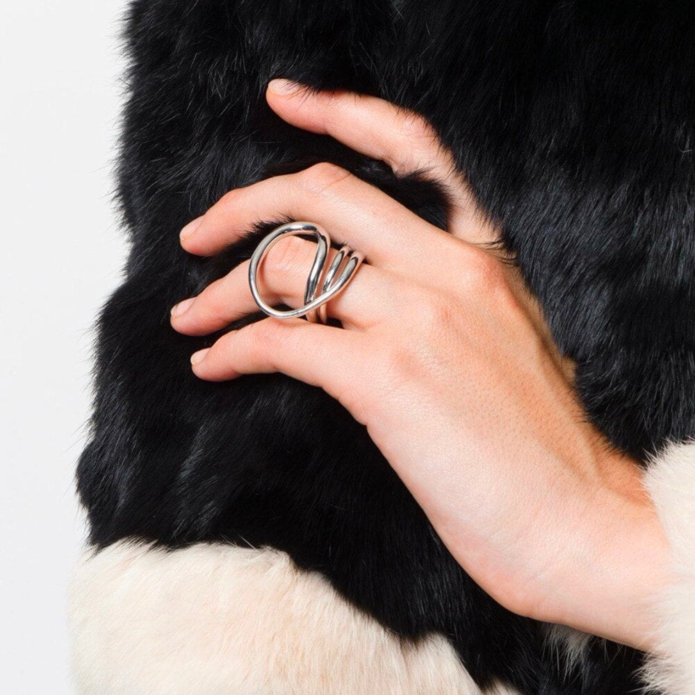 Cool Hollow Out - Twist Metal Ring