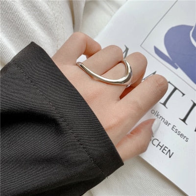 Cool Hollow Out - Twist Metal Ring