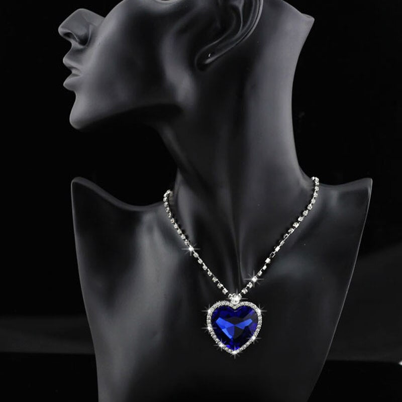 Women Crystal Rhinestones Necklace Earrings Ring Bracelet Set
