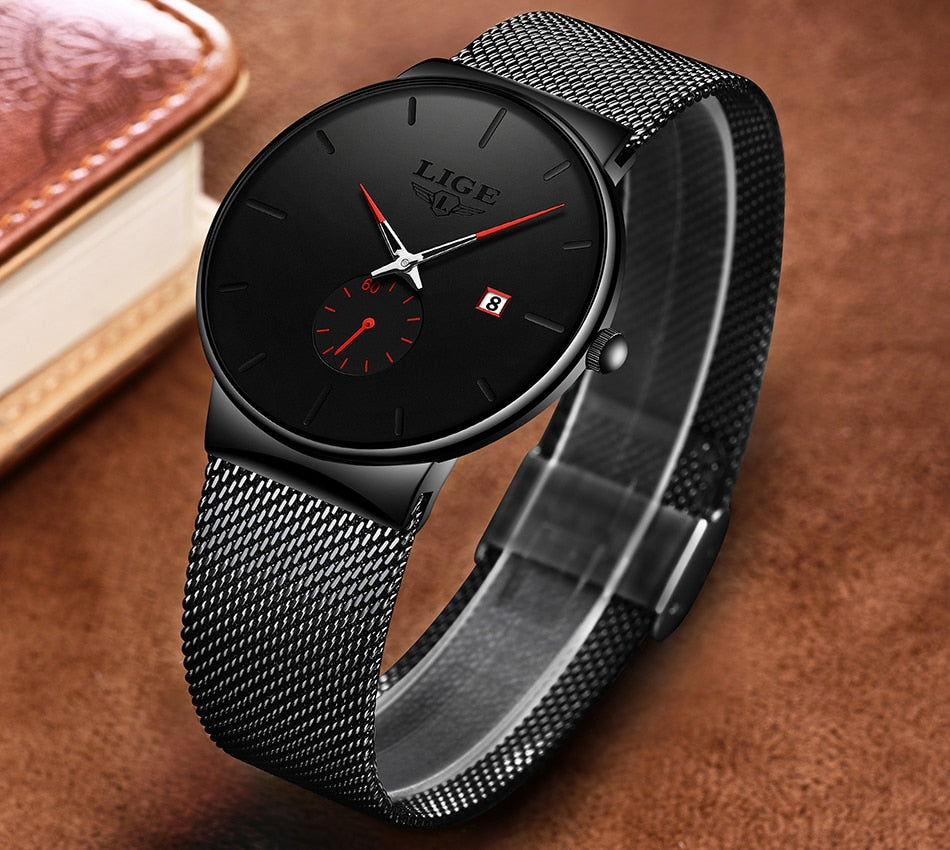 Fashion  Casual Waterproof Quartz Clock Mens Watches