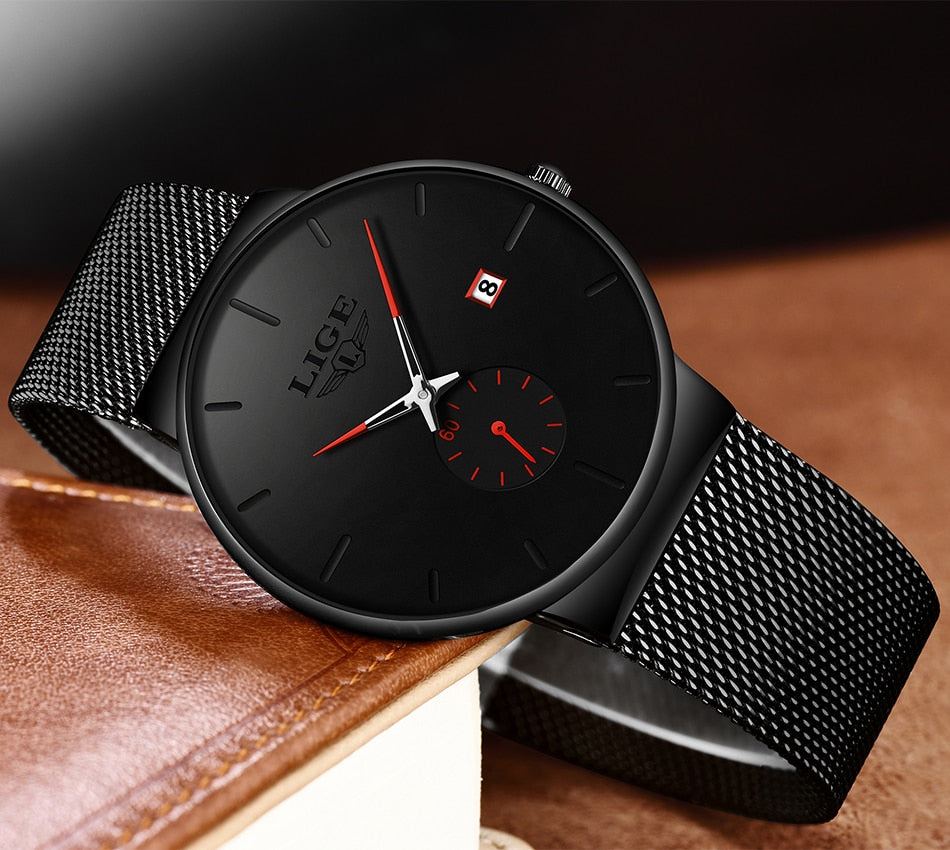 Fashion  Casual Waterproof Quartz Clock Mens Watches