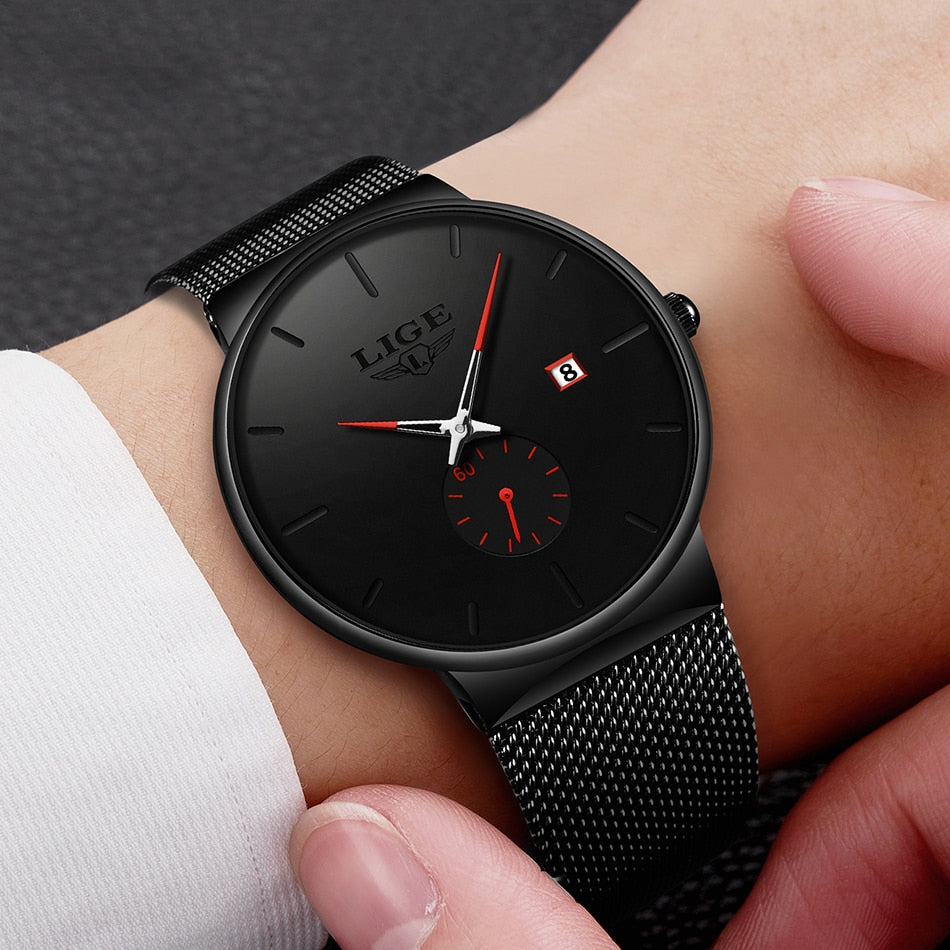 Fashion  Casual Waterproof Quartz Clock Mens Watches