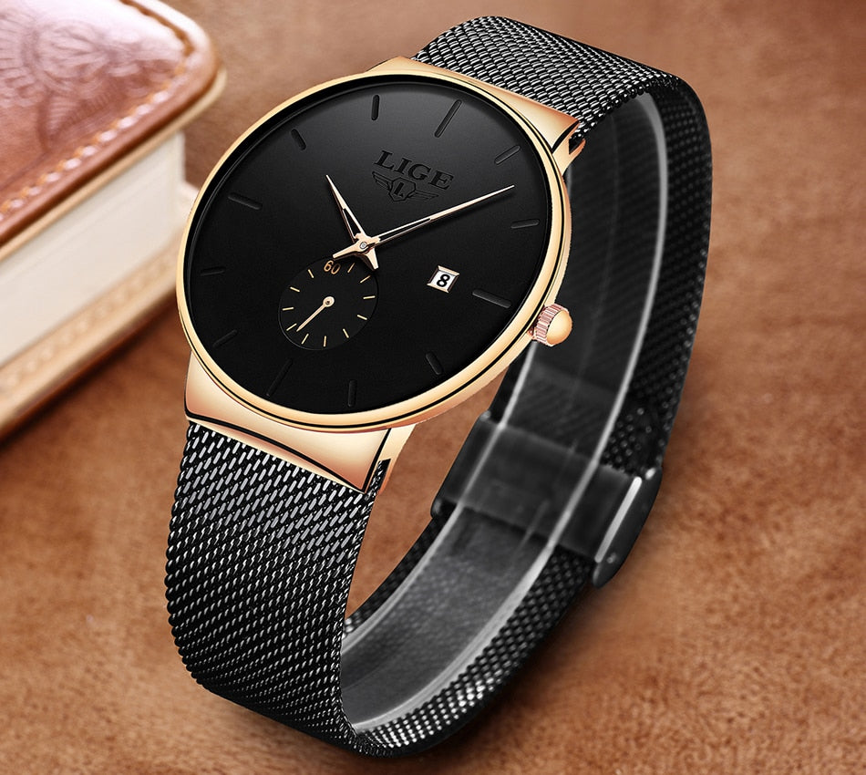 Fashion  Casual Waterproof Quartz Clock Mens Watches
