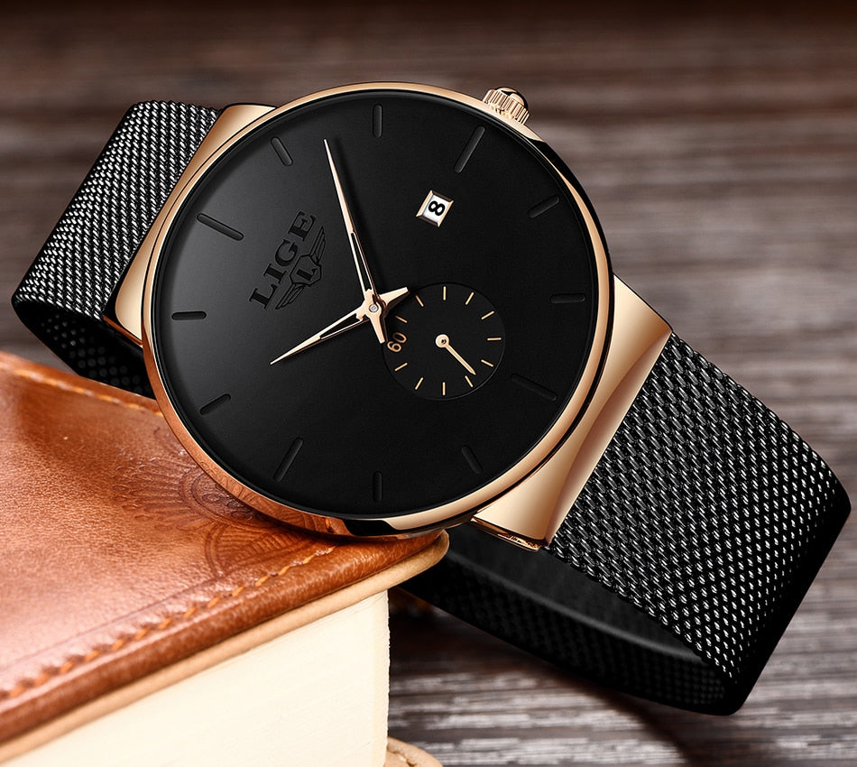 Fashion  Casual Waterproof Quartz Clock Mens Watches