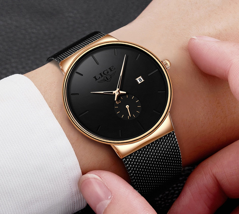 Fashion  Casual Waterproof Quartz Clock Mens Watches