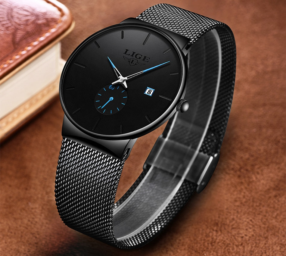 Fashion  Casual Waterproof Quartz Clock Mens Watches