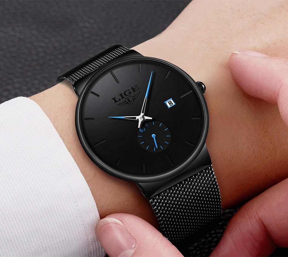 Fashion  Casual Waterproof Quartz Clock Mens Watches