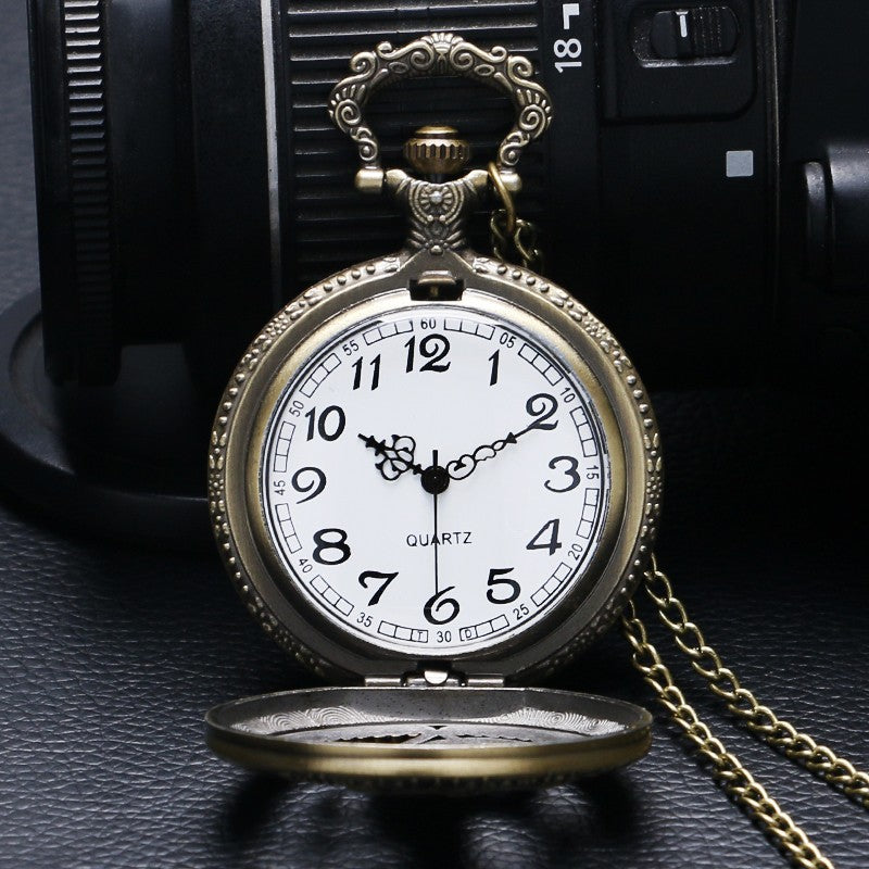 Vintage Fullmetal Alchemist Quartz Pocket Watch
