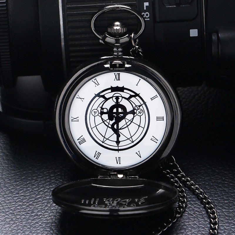 Vintage Fullmetal Alchemist Quartz Pocket Watch