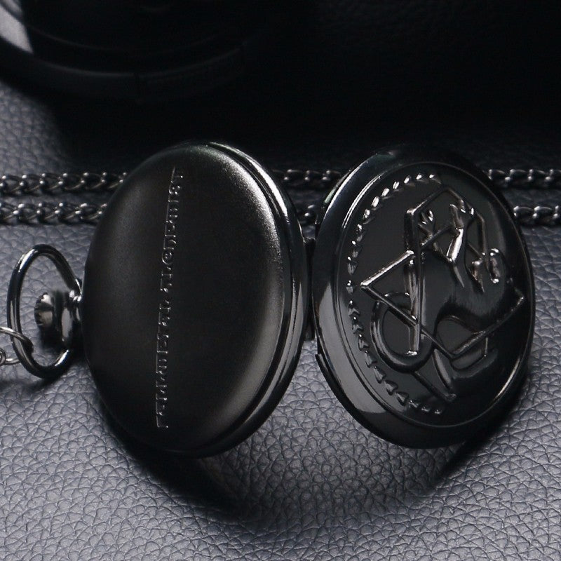 Vintage Fullmetal Alchemist Quartz Pocket Watch