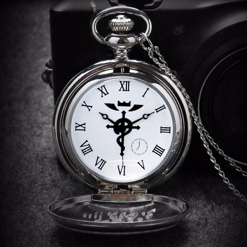 Vintage Fullmetal Alchemist Quartz Pocket Watch