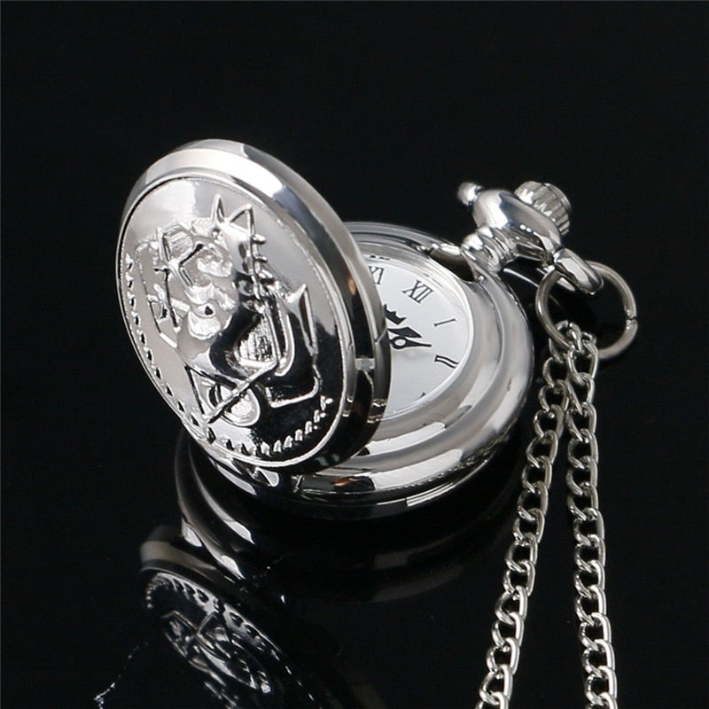Vintage Fullmetal Alchemist Quartz Pocket Watch