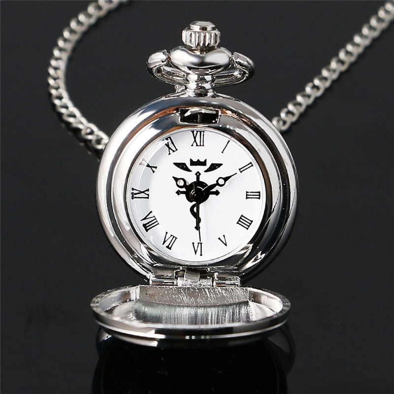 Vintage Fullmetal Alchemist Quartz Pocket Watch