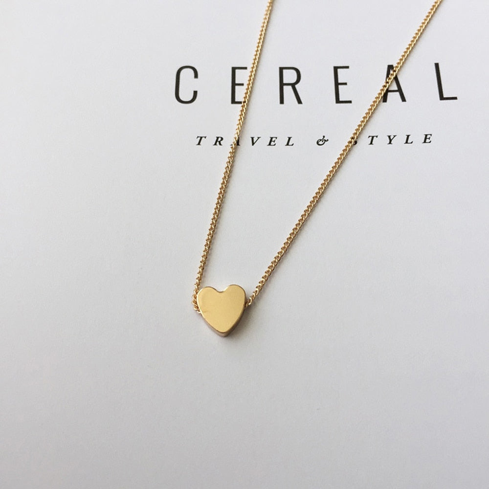Gold/Silver Color Chain Star Heart Choker Necklace