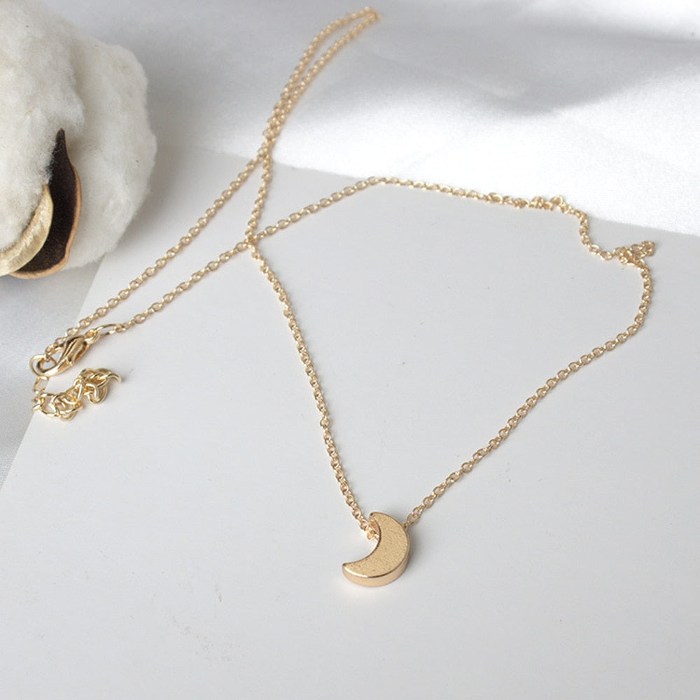 Gold/Silver Color Chain Star Heart Choker Necklace