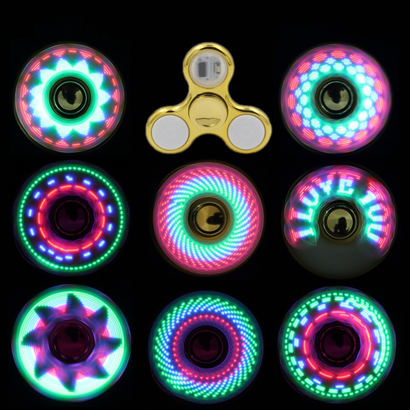 6 colors Creative LED Light Luminous Hand Spinner