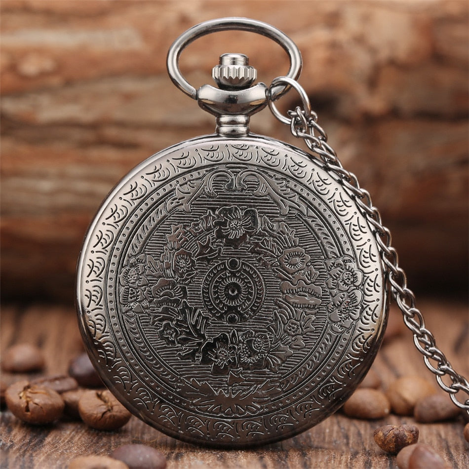 Gold King's Cross London 9 3/4 Platform Design Quartz Pocket Watch