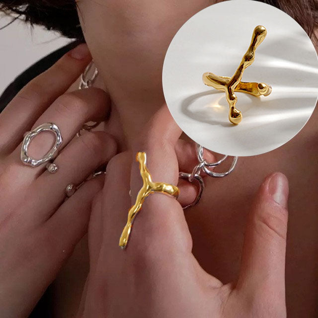 Cool Hollow Out - Twist Metal Ring