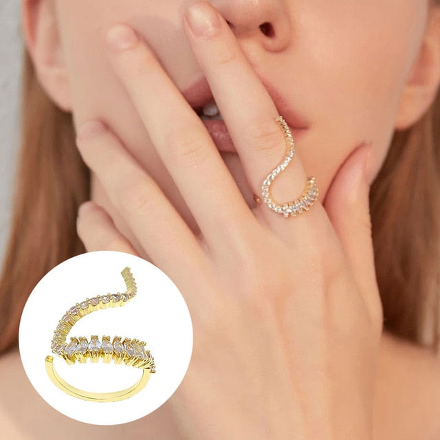 Cool Hollow Out - Twist Metal Ring