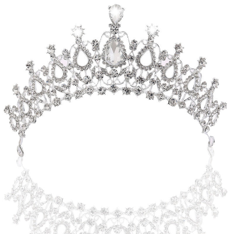 Fashion Crystal Bride Tiara CrownsJewelry Sets
