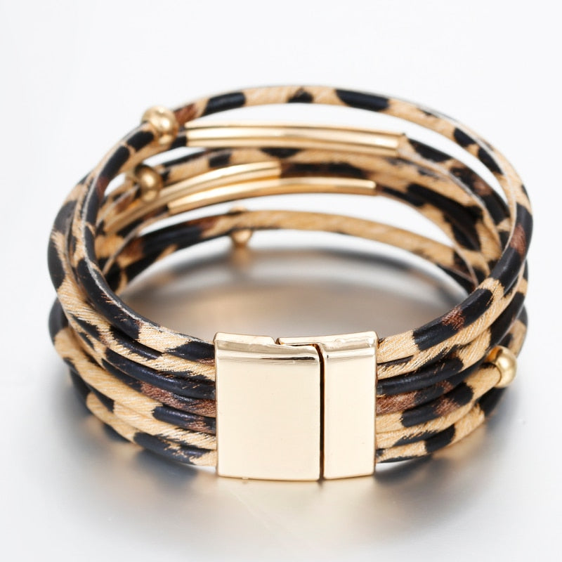 Fashion Elegant Multilayer Wide Wrap Bracelet