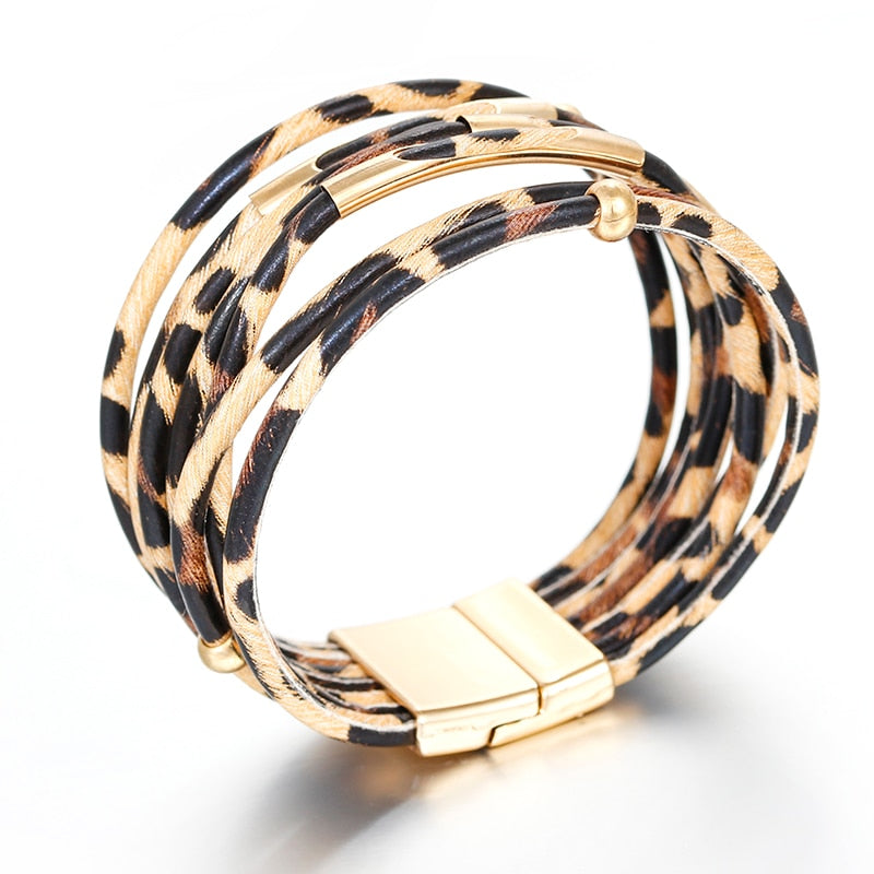 Fashion Elegant Multilayer Wide Wrap Bracelet