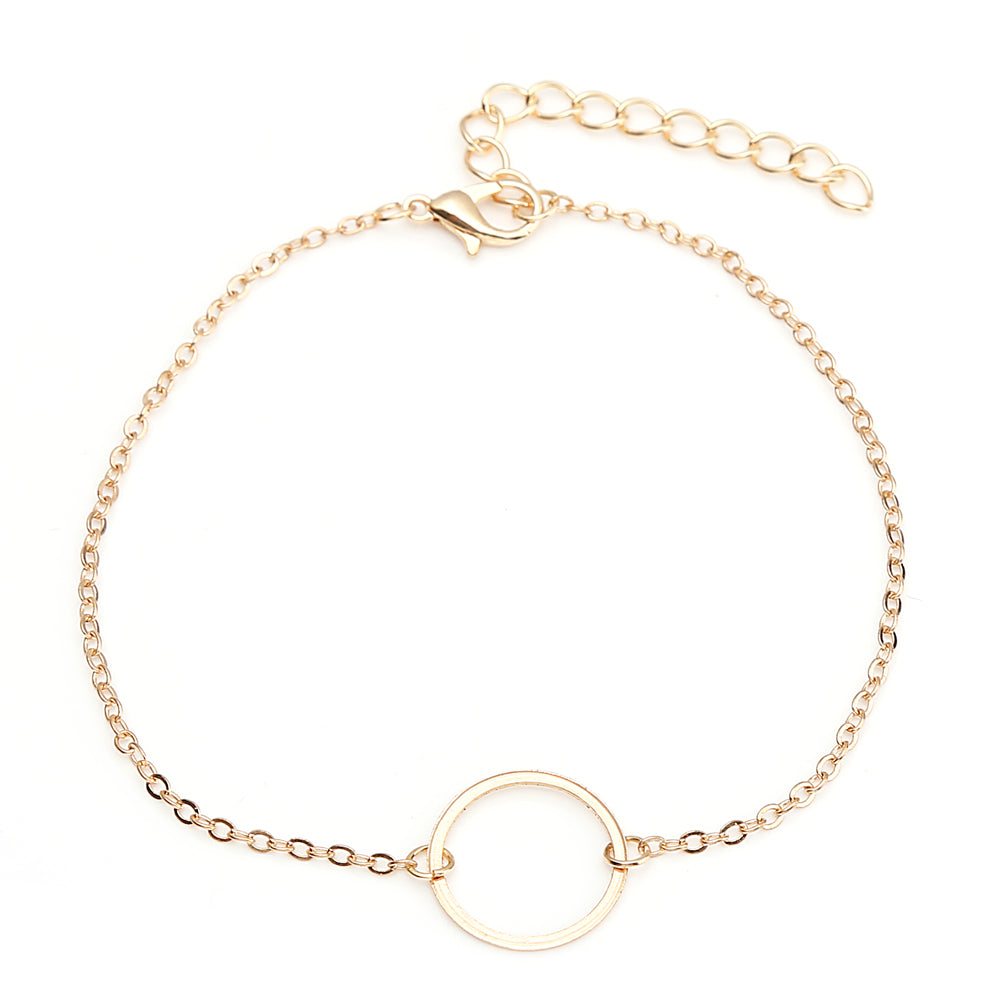Geometric Anklets Big Circle For Women
