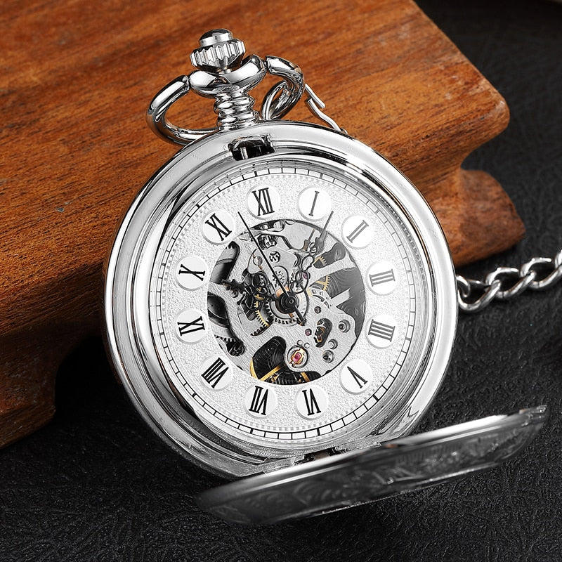 Vintage 2 Sides Open Case Mechanical Men's Watch