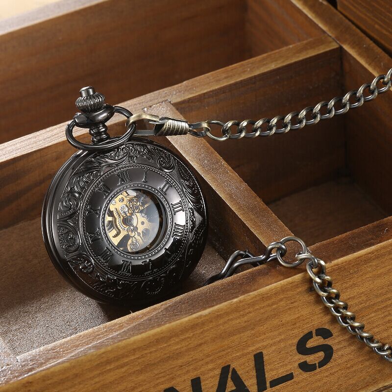 Vintage 2 Sides Open Case Mechanical Men's Watch