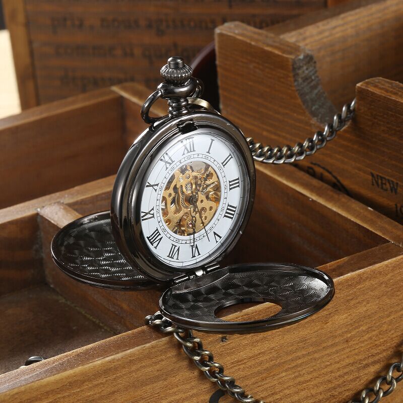 Vintage 2 Sides Open Case Mechanical Men's Watch