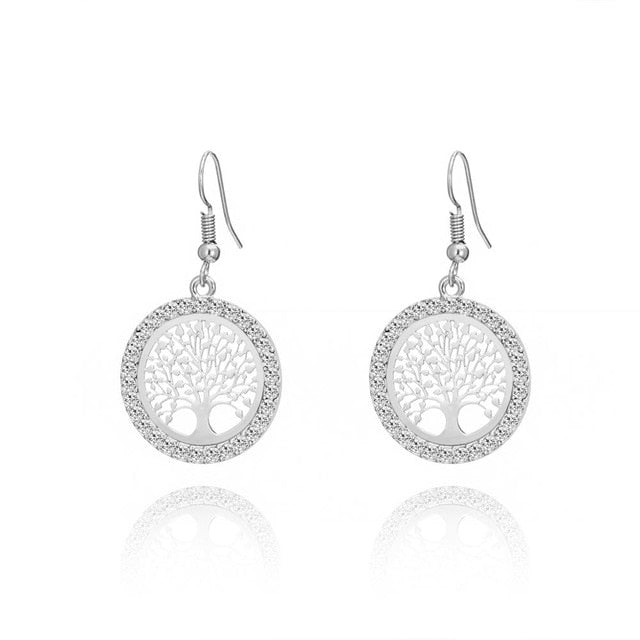 Tree Of Life Stones Crystal Jewelry Sets
