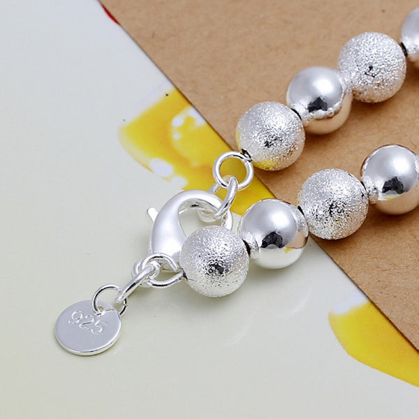 Silver color exquisite sandy Beads bracelet