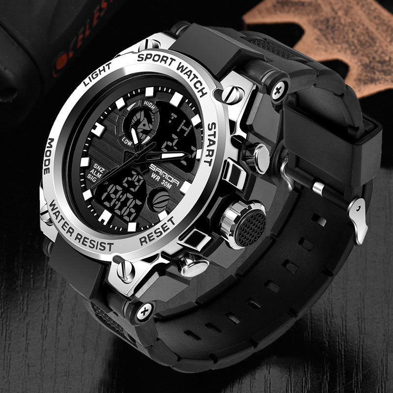Men Watches Military Army Sport Style Wristwatch Dual Display Male Watch