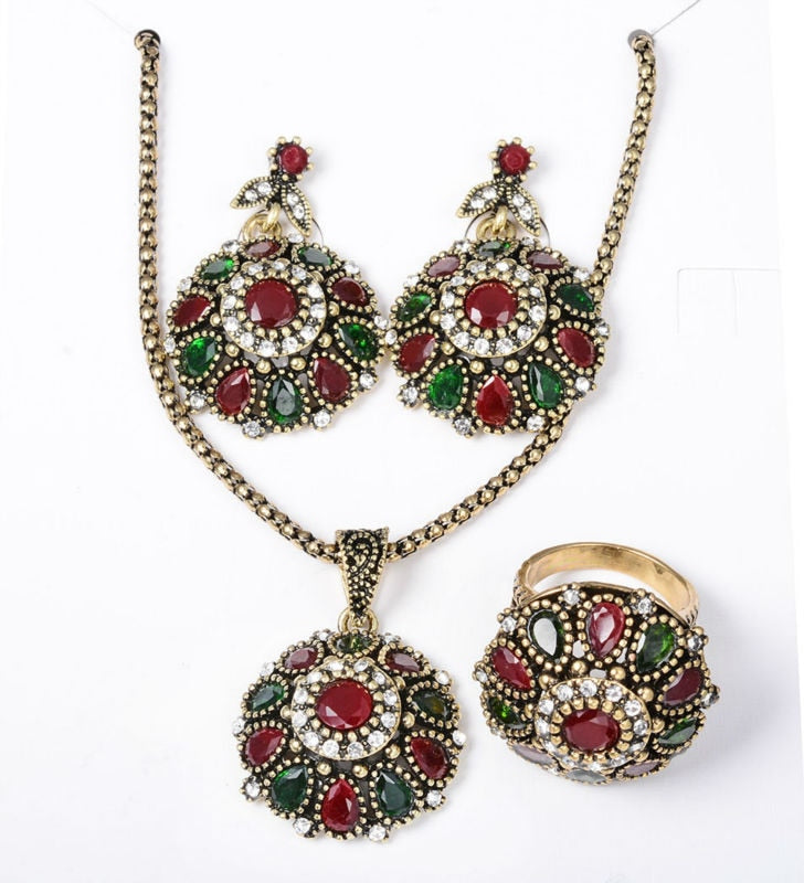 Vintage Rhinestone Bridal Necklace Sets
