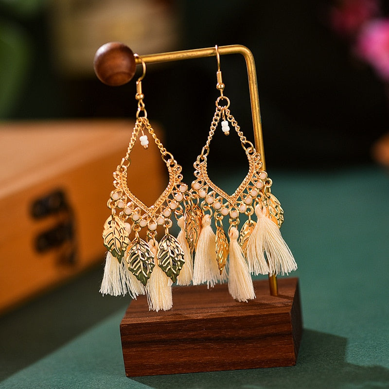 Fashion Women Corful Boho Tassel Earrings