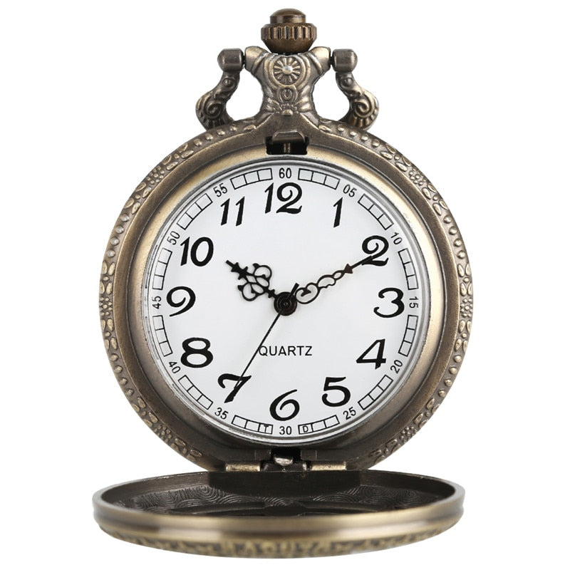 Vintage Leaf Figure Pendant Clock Famous Anime Clock Pocket Watch