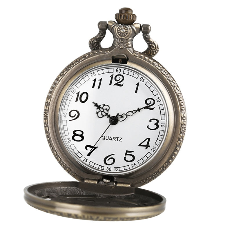 Vintage Leaf Figure Pendant Clock Famous Anime Clock Pocket Watch