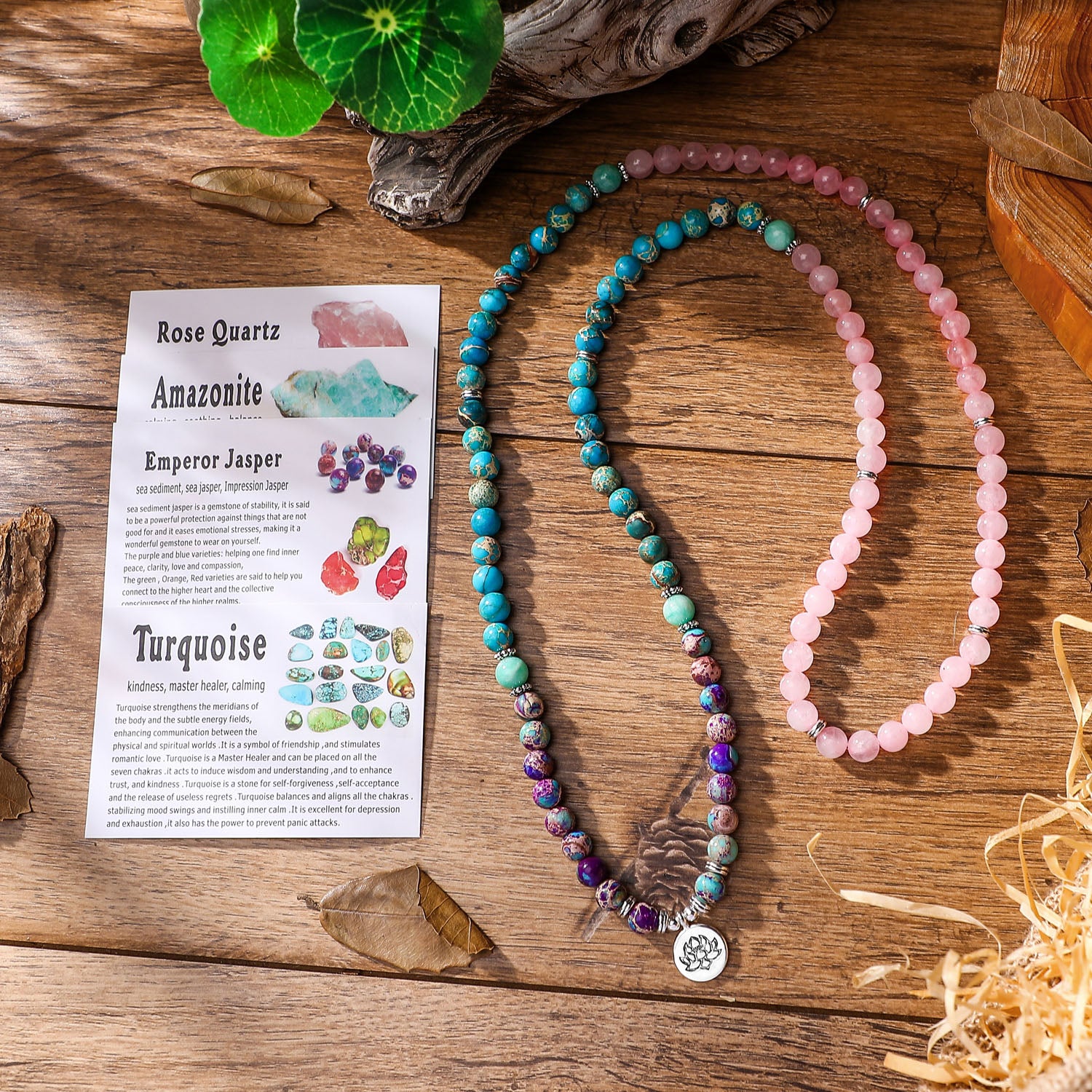 108 Mala Natural Stone Bracelet Women