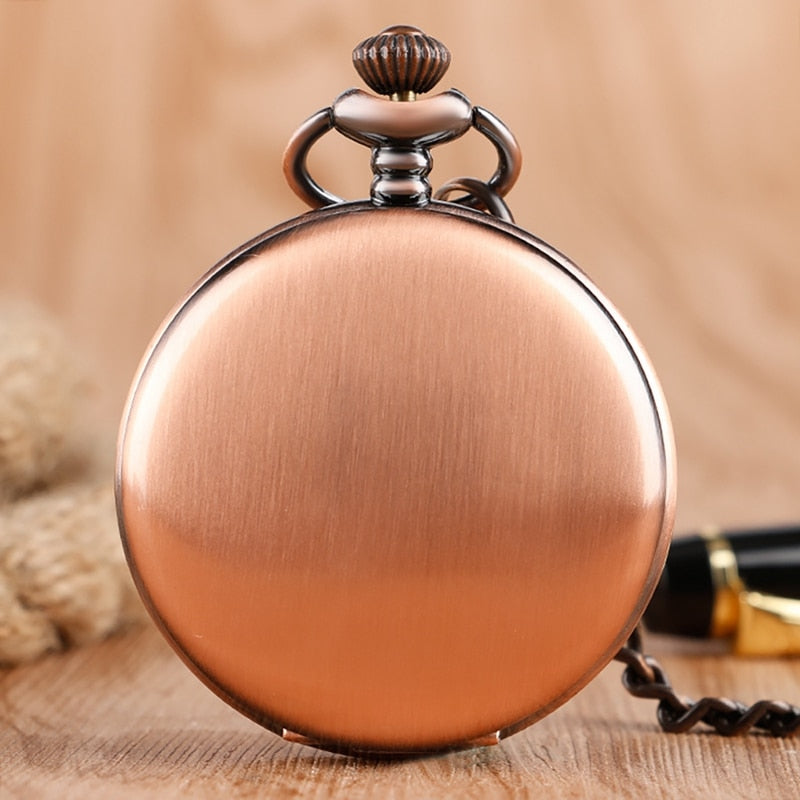 Luxury Smooth Silver Pendant Pocket FOB Watch