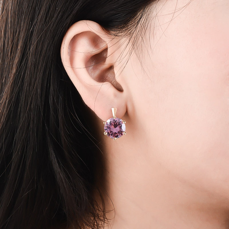 AAA Fashion Element Stud Earrings   Vintage Colorful Crystal Earrings