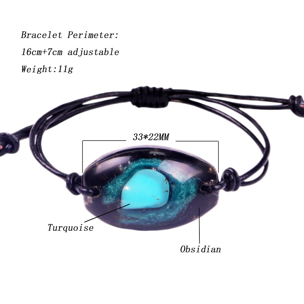 Orgonite  Natural Turquoises  Bracelet