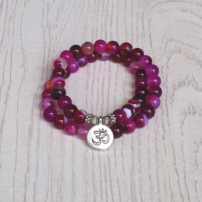 Double Layer Strand Bracelet Yoga Chakra Prayer Mala Bracelet