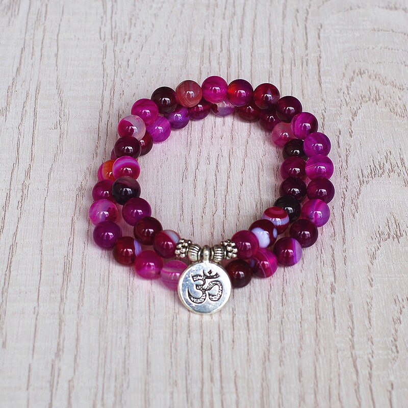 Double Layer Strand Bracelet Yoga Chakra Prayer Mala Bracelet