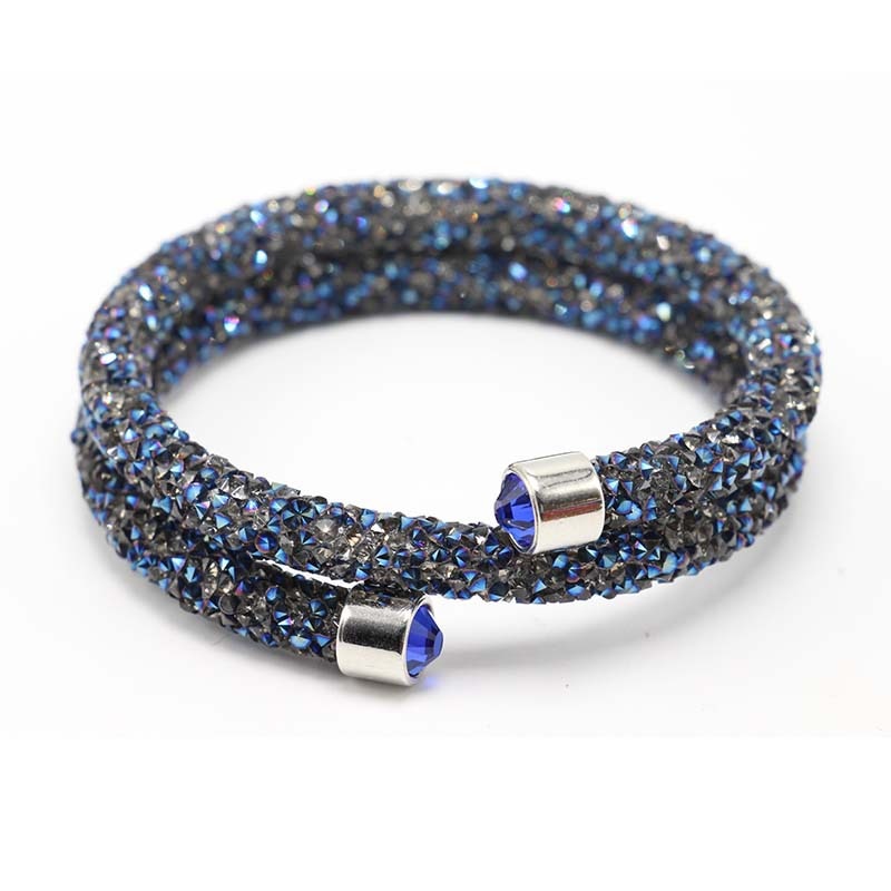 Exquisite Crystal  Rhinestones Cuff Multi-layer Bracelet
