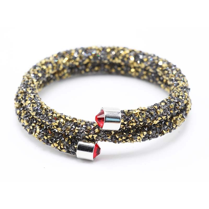 Exquisite Crystal  Rhinestones Cuff Multi-layer Bracelet