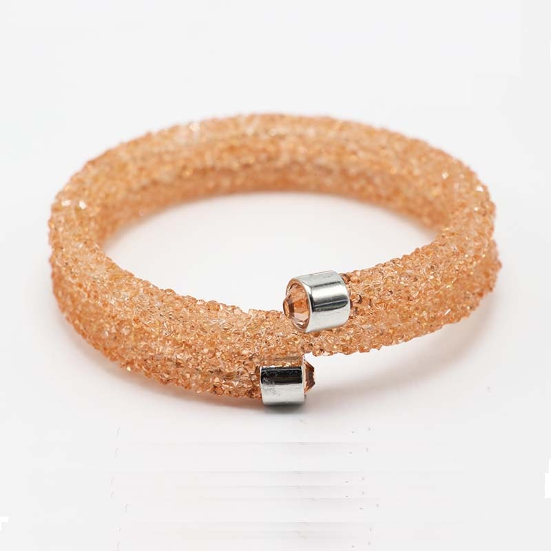 Exquisite Crystal  Rhinestones Cuff Multi-layer Bracelet