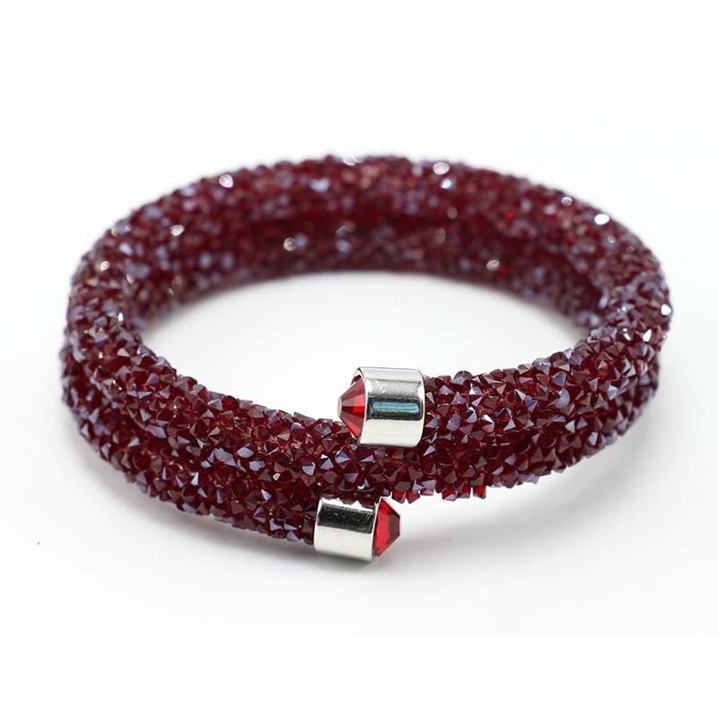 Exquisite Crystal  Rhinestones Cuff Multi-layer Bracelet