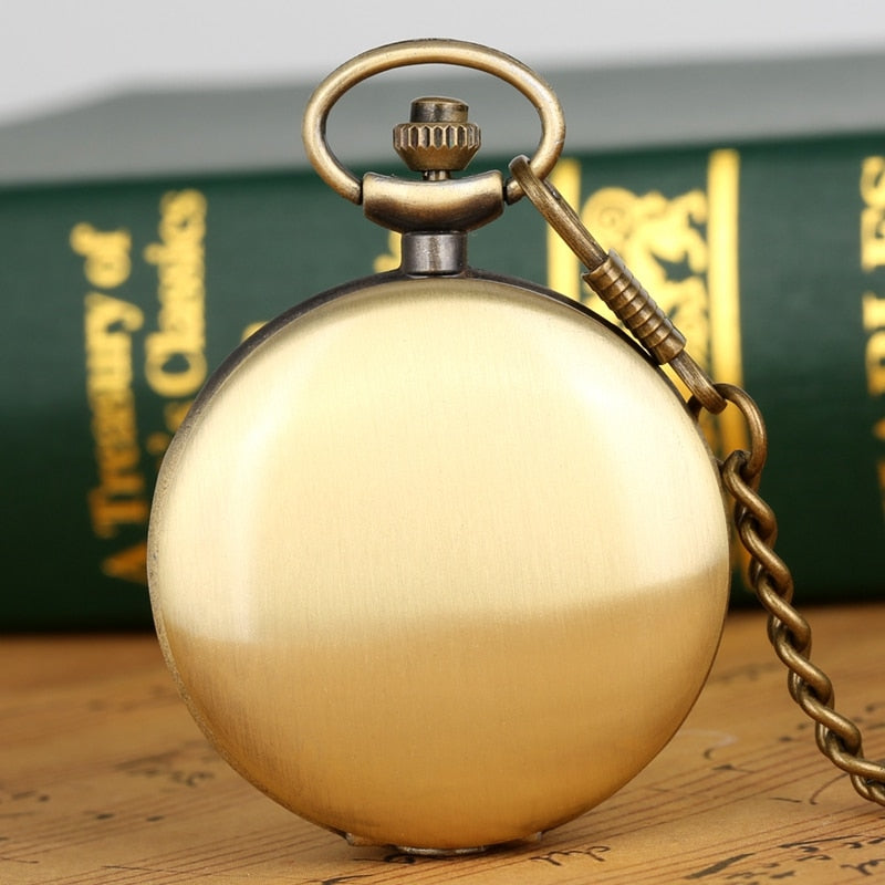 Silver Smooth Quartz Pocket Watch